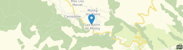 Umland des Le Grand Hotel Molitg-les-Bains