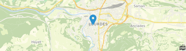 Umland des Hotel Au Pavillon Bleu Lourdes