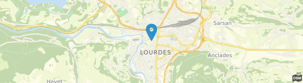 Umland des Saint Christophe Hotel Lourdes