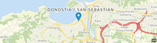 Umland des Pension Bikain San Sebastian
