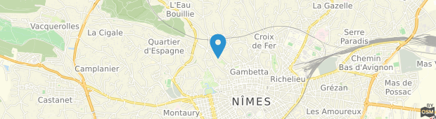 Umland des Balladins Superior Nimes