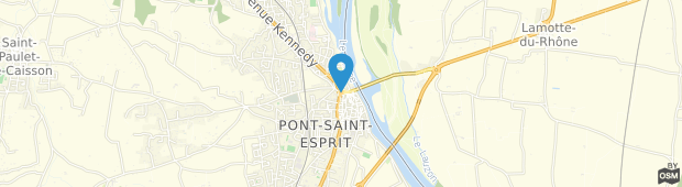 Umland des Hotel Du Commerce Pont-Saint-Esprit