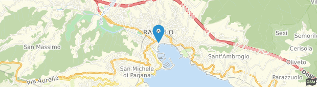 Umland des Rosabianca Hotel Rapallo