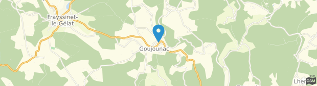 Umland des Hostellerie De Goujounac
