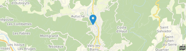 Umland des Grand Hotel des Bains Vals-les-Bains