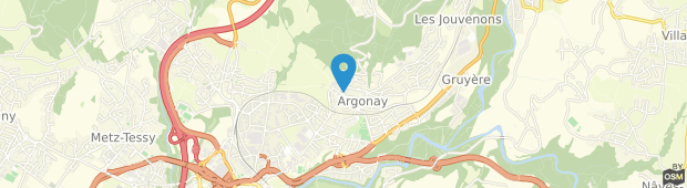 Umland des Auberge d'Argonay