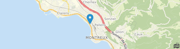 Umland des Bon Accueil Hotel Montreux