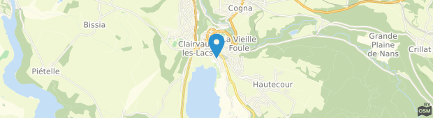 Umland des Hotel Les 2 Lacs Clairvaux-les-Lacs