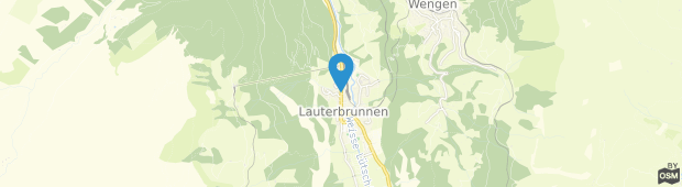 Umland des Schutzenbach Backpacker & Camping Lauterbrunnen