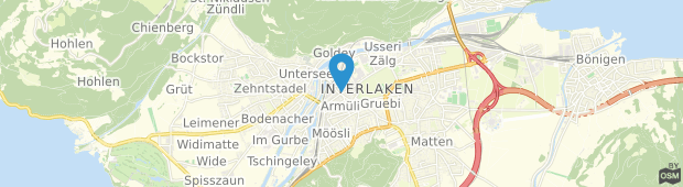 Umland des Weisses Kreuz Hotel Interlaken