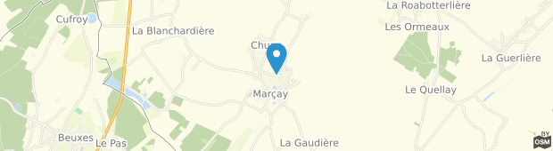 Umland des Chateau De Marcay Hotel