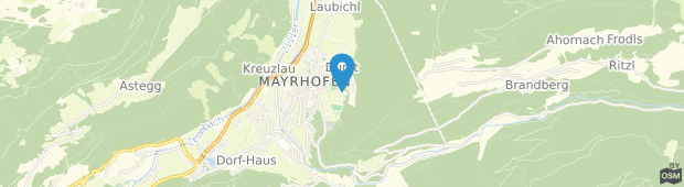 Umland des Hotel Garni Montana Mayrhofen