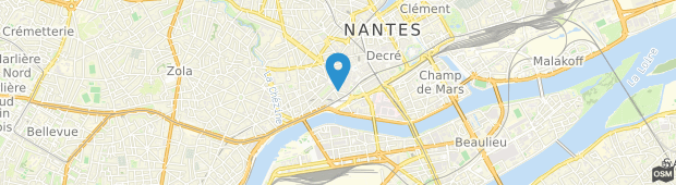 Umland des Best Hotel Nantes