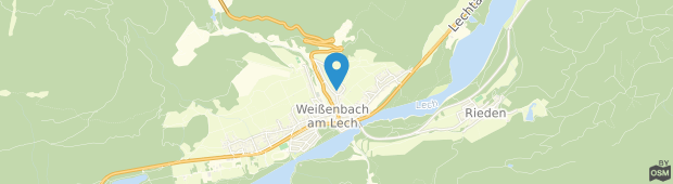 Umland des Greif Guesthouse Weissenbach am Lech