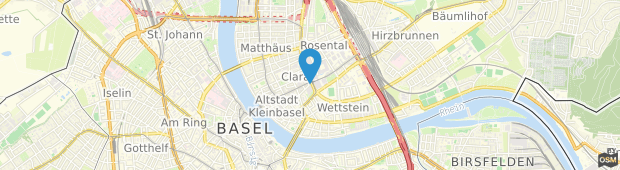 Umland des Basel Marriott Hotel