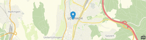 Umland des Burghof Lörrach