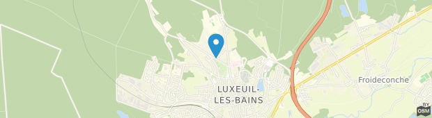 Umland des Residence Les Sources Luxeuil-les-Bains