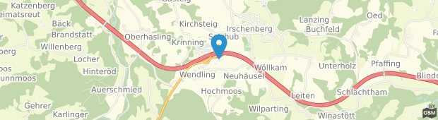 Umland des Autobahn Irschenberg Süd