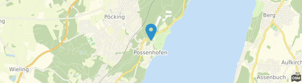 Umland des Jugendherberge Possenhofen