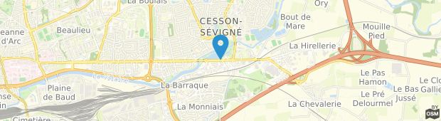 Umland des Premiere Classe Rennes Est Hotel Cesson-Sevigne