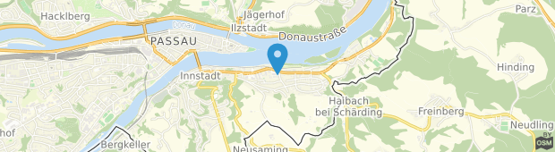 Umland des Hotel-Pension Vicus Passau
