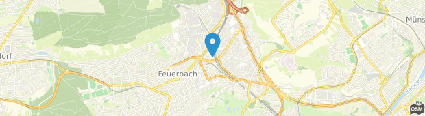 Umland des Moxy Stuttgart Feuerbach