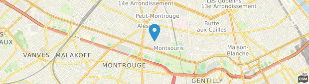 Umland des Hotel Montsouris Orleans