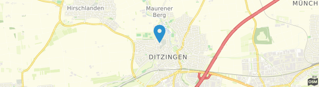 Umland des PLAZA INN Stuttgart-Ditzingen