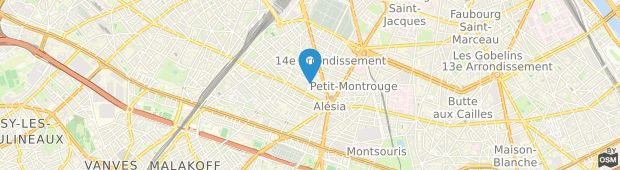 Umland des Hotel All Seasons Paris Alesia Rue Des Plantes