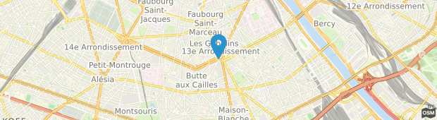 Umland des Citadines Place D'Italie