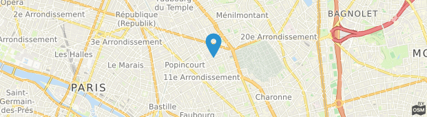 Umland des Hotel De Belfort Paris