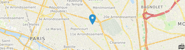 Umland des Modern Hotel Paris