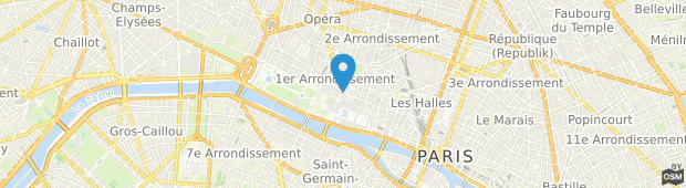 Umland des Hotel du Louvre Paris