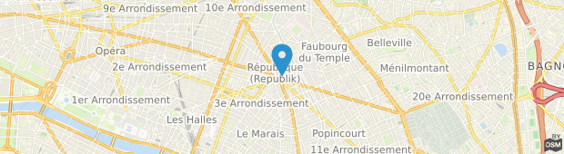 Umland des Crowne Plaza Paris Republique