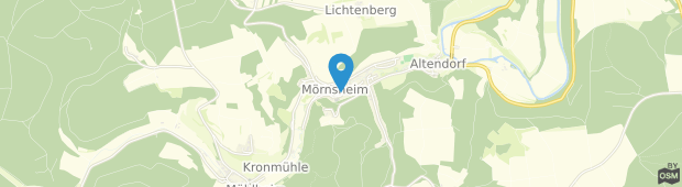 Umland des Gasthof zum Brunnen Mornsheim