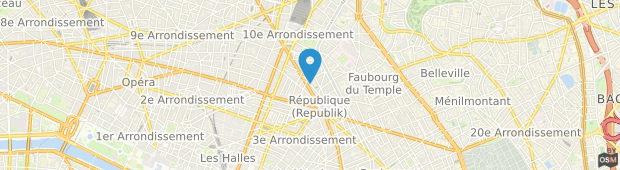 Umland des Hotel du Nord Paris