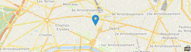 Umland des Hotel Waldorf Madeleine