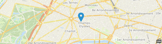 Umland des Cristal Champs Elysees