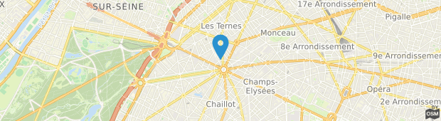 Umland des Adagio Access Paris Tilsitt Champs Elysees