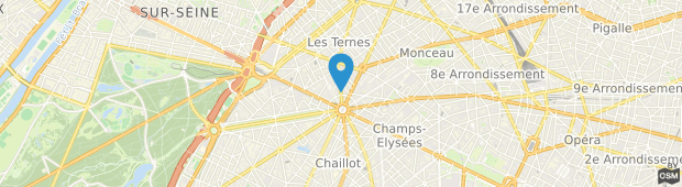 Umland des Hotel Champs Elysees Mac Mahon