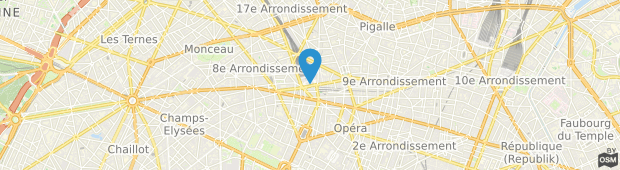 Umland des Timhotel Opera Madeleine