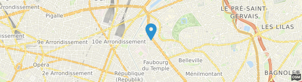 Umland des Hipotel Paris Belleville