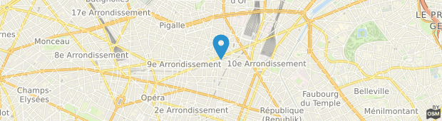 Umland des Comfort Hotel Paris La Fayette