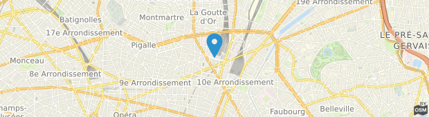 Umland des Mercure Paris Terminus Nord