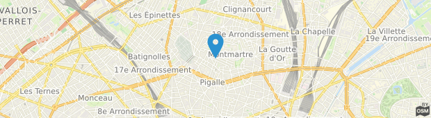 Umland des Timhotel Montmartre