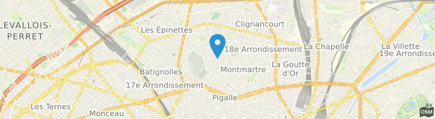 Umland des Hotel Particulier de Montmartre