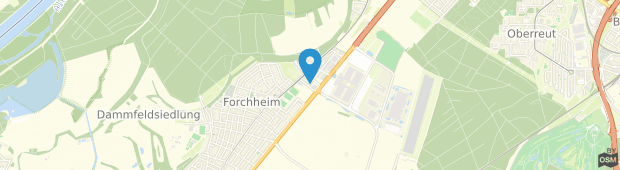 Umland des Hey Lou Hotel Karlsruhe Messe
