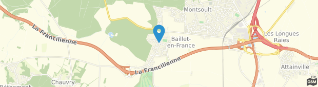 Umland des Best Hotel Baillet-en-France