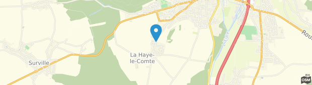 Umland des Manoir La Haye Le Comte