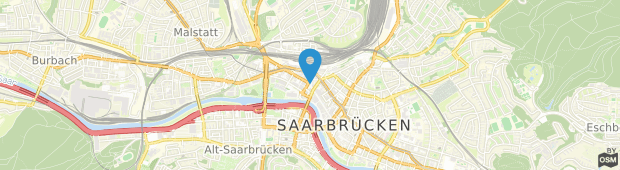 Umland des H2 Hotel Saarbrücken